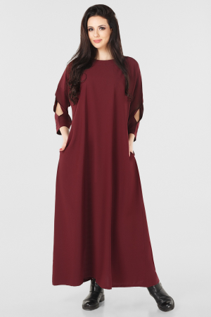 Платье оверсайз бордового цвета it 101|интернет-магазин vvlen.com