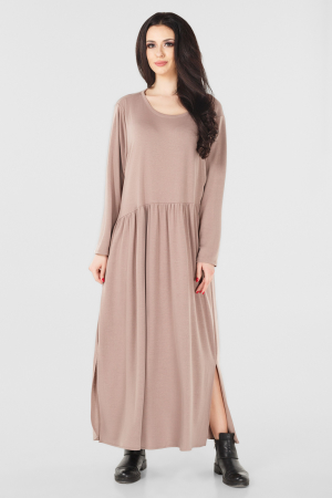 Платье оверсайз бежевого цвета it 226|интернет-магазин vvlen.com