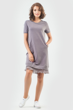 Спортивное платье  светло-фиолетового цвета 6001-2|интернет-магазин vvlen.com