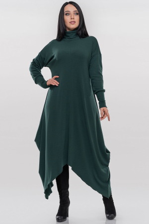 Платье оверсайз зеленого цвета 2853.65|интернет-магазин vvlen.com