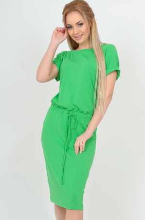 Летнее платье футляр зеленого цвета 2478-1.17|интернет-магазин vvlen.com
