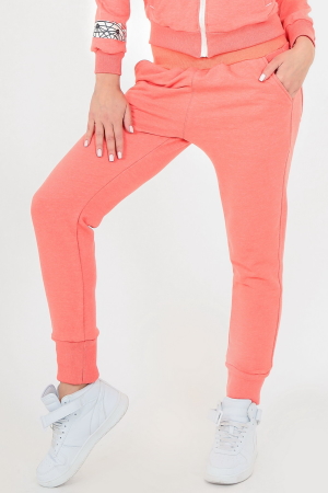 Спортивные брюки кораллового цвета 156|интернет-магазин vvlen.com