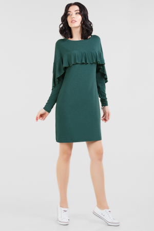 Повседневное платье балахон зеленого цвета 2658.17|интернет-магазин vvlen.com
