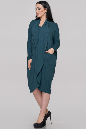 Платье оверсайз зеленого цвета 2820.17|интернет-магазин vvlen.com