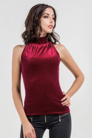 Блуза бордового цвета 247.26|интернет-магазин vvlen.com