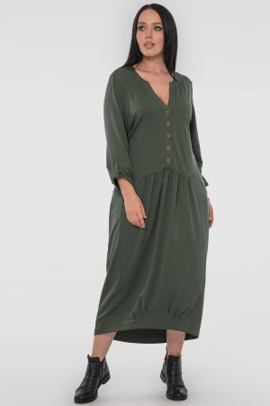 Платье  мешок хаки цвета 2806.79 |интернет-магазин vvlen.com
