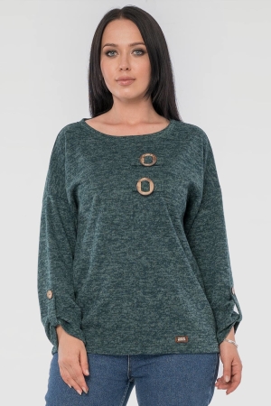 Блуза  зеленого цвета 2846.96|интернет-магазин vvlen.com