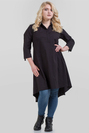 Блуза черного цвета 1-2800|интернет-магазин vvlen.com