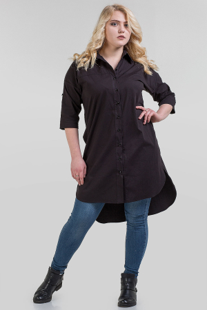 Блуза черного цвета 1-2802|интернет-магазин vvlen.com