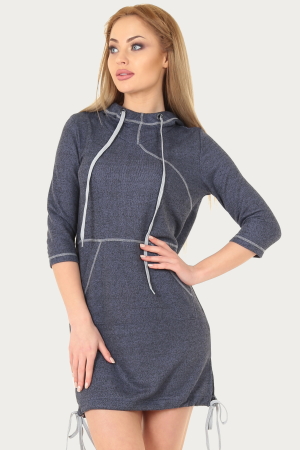 Спортивное платье  синего цвета 150br|интернет-магазин vvlen.com