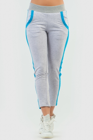Спортивные брюки светло-серого цвета 205 br|интернет-магазин vvlen.com