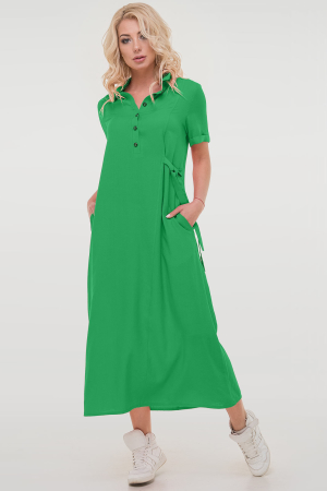 Летнее платье рубашка зеленого цвета 2797.84|интернет-магазин vvlen.com