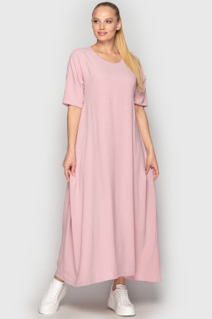 Платье оверсайз розового цвета 2858-2.116|интернет-магазин vvlen.com
