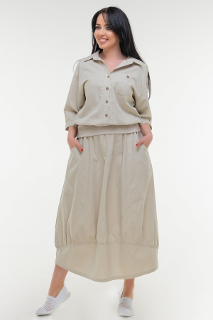 Блуза бежевого цвета it 505|интернет-магазин vvlen.com