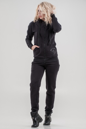 Домашний костюм черного цвета 058|интернет-магазин vvlen.com