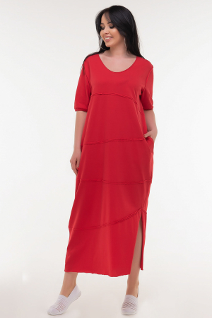 Летнее платье  мешок красного цвета it 321|интернет-магазин vvlen.com