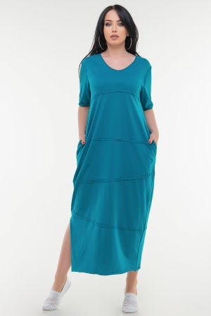 Летнее платье  мешок голубого цвета it 321|интернет-магазин vvlen.com