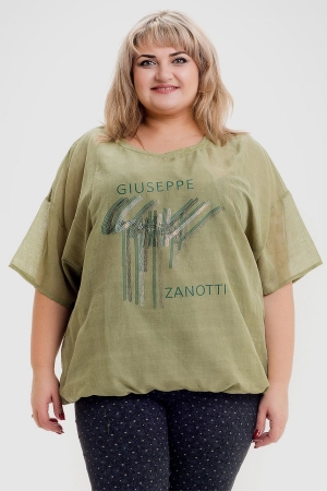 Платье зеленого цвета 624з-1|интернет-магазин vvlen.com