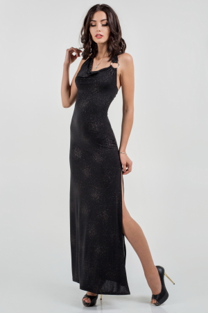 Вечернее платье футляр черного цвета 1097.6|интернет-магазин vvlen.com