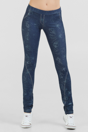 Женские лосины джинса цвета 789-1.34|интернет-магазин vvlen.com