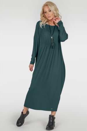 Платье оверсайз зеленого цвета 2801.17|интернет-магазин vvlen.com