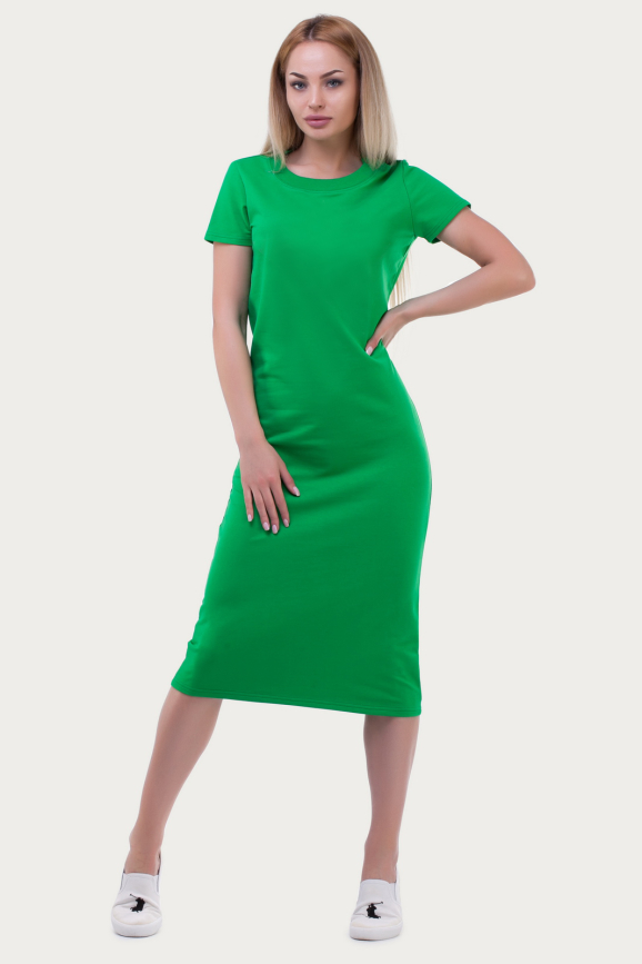 Спортивное платье  зеленого цвета 6002-2|интернет-магазин vvlen.com