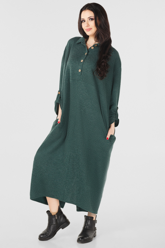 Платье оверсайз зеленого цвета it 103|интернет-магазин vvlen.com