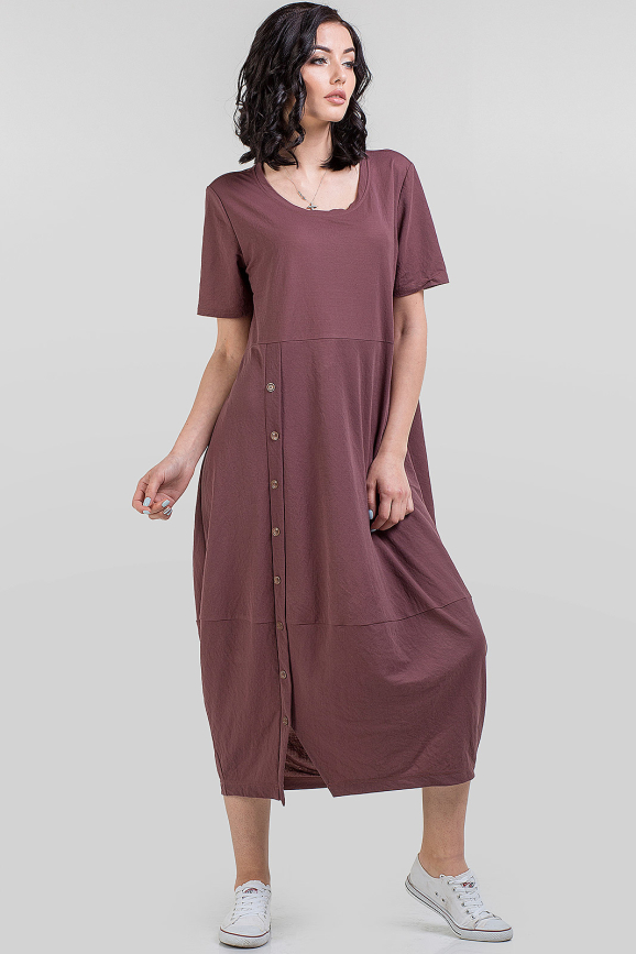 Летнее платье  мешок капучино цвета 2674-1.101|интернет-магазин vvlen.com
