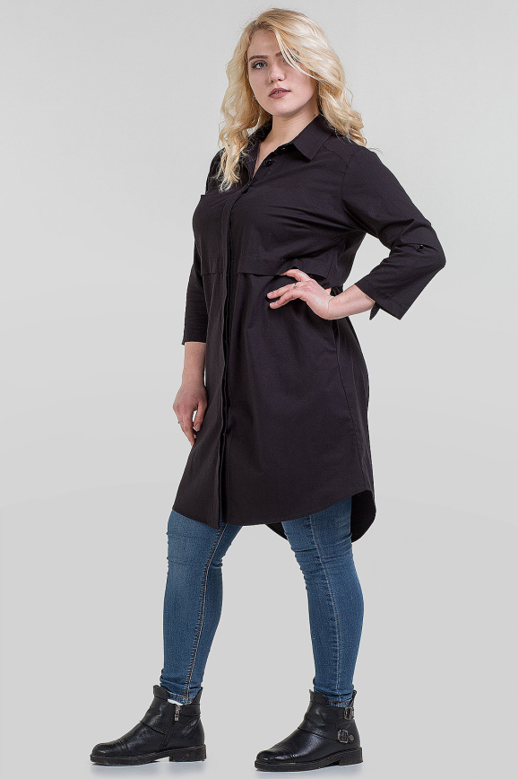 Блуза черного цвета 1-2801|интернет-магазин vvlen.com