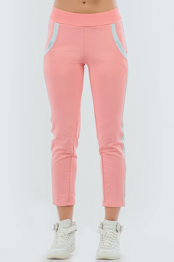 Спортивные брюки кораллового цвета 2093.56|интернет-магазин vvlen.com