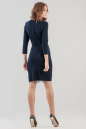 Коктейльное платье футляр темно-синего цвета 1676.1 No2|интернет-магазин vvlen.com