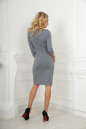 Офисное платье футляр серого цвета 2517.47 No3|интернет-магазин vvlen.com