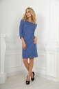 Повседневное платье футляр синего цвета 2521.80 No1|интернет-магазин vvlen.com