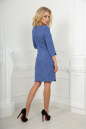 Повседневное платье футляр синего цвета 2521.80 No4|интернет-магазин vvlen.com
