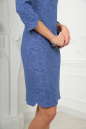 Повседневное платье футляр синего цвета 2521.80 No5|интернет-магазин vvlen.com
