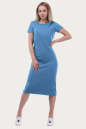 Спортивное платье  голубого цвета 6002-2 No0|интернет-магазин vvlen.com