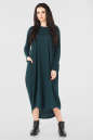 Платье оверсайз темно-зеленого цвета it 228|интернет-магазин vvlen.com
