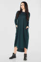 Платье оверсайз темно-зеленого цвета it 228 No1|интернет-магазин vvlen.com