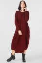 Платье оверсайз бордового цвета it 228 No2|интернет-магазин vvlen.com