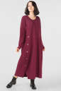 Платье оверсайз бордового цвета it 302 No0|интернет-магазин vvlen.com