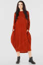Платье оверсайз рыжего цвета it 229 No0|интернет-магазин vvlen.com