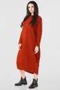 Платье оверсайз рыжего цвета it 229 No1|интернет-магазин vvlen.com