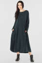 Платье оверсайз темно-зеленого цвета it 217 No0|интернет-магазин vvlen.com