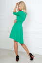 Повседневное платье с расклешённой юбкой зеленого цвета 2344.47 No3|интернет-магазин vvlen.com