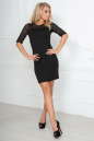 Коктейльное платье футляр черного цвета 2282.47 No1|интернет-магазин vvlen.com