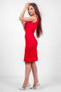 Повседневное платье майка красного цвета 2370 .2 No1|интернет-магазин vvlen.com