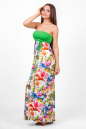 Летнее платье комбинация зеленого тона цвета 2367.33d29 No4|интернет-магазин vvlen.com