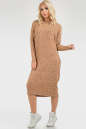 Платье оверсайз горчичного цвета 2665-2.31 No1|интернет-магазин vvlen.com