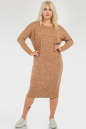 Платье оверсайз горчичного цвета 2665-2.31 No4|интернет-магазин vvlen.com