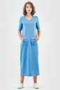 Спортивное платье  голубого цвета 6000-3|интернет-магазин vvlen.com